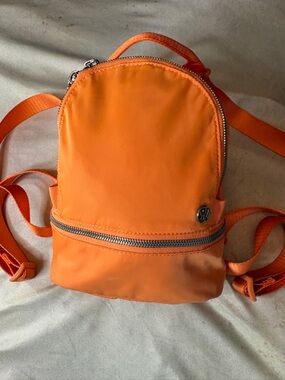 lululemon athletica Orange Mini Nylon Backpack